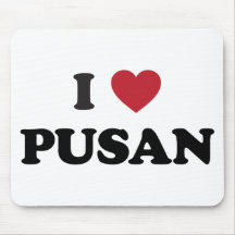 I Heart Pusan South Korea Mousepads