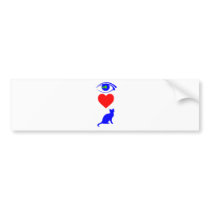 I Heart Pussy_Cat Bumper Sticker