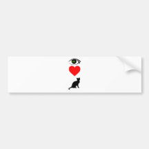 I Heart Pussy_Cat Bumper Stickers