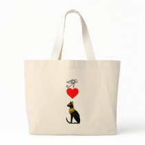 I Heart Pussy_Cat, Egyptian Hieroglyphics Bags