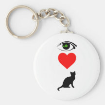 I Heart Pussy_Cat Key Chain