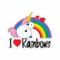 I Heart Rainbows t-shirts