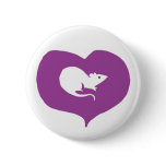 I Heart Rats Pin