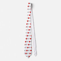 I heart reading necktie
