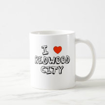 I Heart Redwood City Coffee Mugs