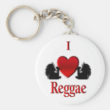 I Heart Reggae Key Chains