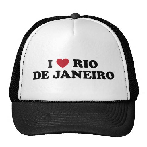 I Heart Rio de Janeiro Brazil Mesh Hat