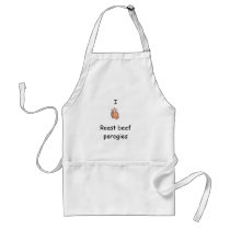 I heart roast beef perogies Apron