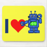 I heart robot mousepads