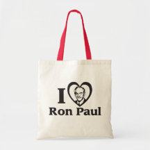 I HEART RON PAUL TOTE BAG
