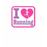 I Heart Running Girl - Pink Purple Black t-shirts