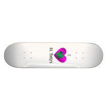 I heart Saint patty's in green and purple Skate Board Decks