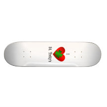 I heart Saint patty's in green and red Skateboards