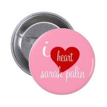 i heart sarah palin button