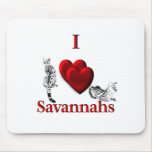 I Heart Savannahs Mouse Pad