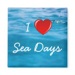 I Heart Sea Days Magnets