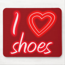 I heart shoes mousemat