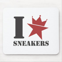 I <HEART> Sneakers Mousepads