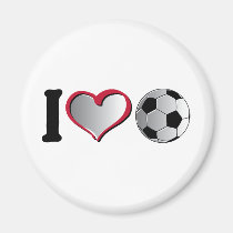 I Heart Soccer magnets