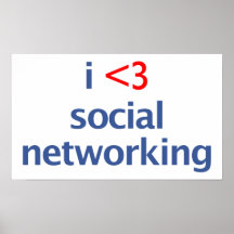 I Heart Social Networking Posters
