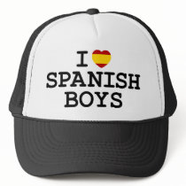 I Heart Spanish Boys Trucker Hat