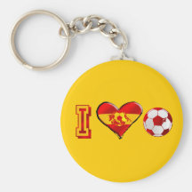 I heart Spanish Soccer Key Chain