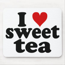 I Heart Sweet Tea Mouse Pads