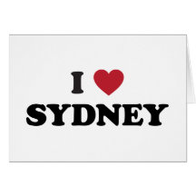 I Heart Sydney Australia Cards