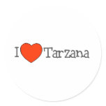 I Heart Tarzana Round Sticker