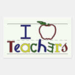 I Heart Teachers Stickers