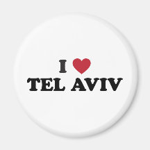 I Heart Tel Aviv Israel Magnets