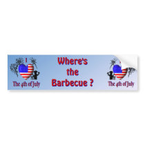 I Heart the 4th of July Bumper Stickers