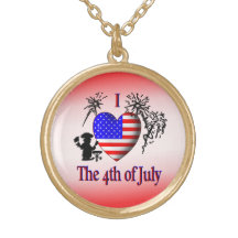 I Heart the 4th of July Necklace / Locket