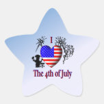 I Heart the 4th of July Stickers