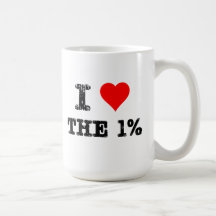 I Heart The One Percent Mugs
