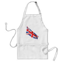 I Heart the UK/Union Jack Flag Aprons