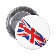 I Heart the UK/Union Jack Flag Buttons