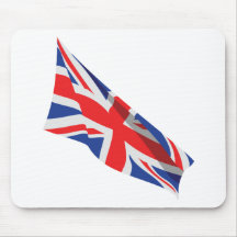 I Heart the UK/Union Jack Flag Mousepads