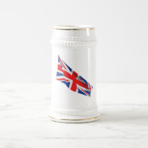 I Heart the UK/Union Jack Flag Mugs
