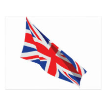 I Heart the UK/Union Jack Flag Postcards