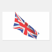 I Heart the UK/Union Jack Flag Stickers