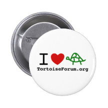 I Heart Tortoises Pin