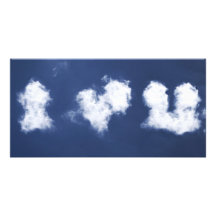 I (heart) U Customized Photo Card