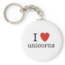 I Heart Unicorns Key Chains