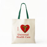I Heart Universal Health Care Coverage Tote Bag