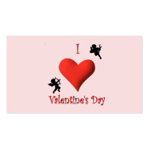 I Heart Valentines Day Business Card Templates