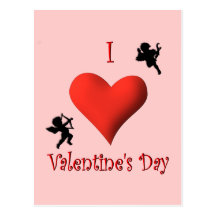 I Heart Valentine's Day Postcard