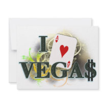 I Heart Vegas Custom Invites