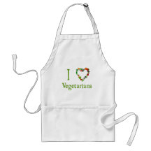 I Heart Vegetarians Aprons