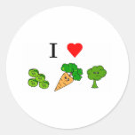 i heart veggies sticker